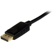 StarTech.com 3.3ft (1m) DisplayPort to HDMI Cable - 4K 30Hz - DisplayPort to HDMI Adapter Cable - DP 1.2 to HDMI Monitor Cable Converter - Latching DP Connector - Passive DP to HDMI Cord