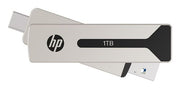 HP 911 Pro USB flash drive 256 GB USB Type-A / USB Type-C 3.2 Gen 2 (3.1 Gen 2) Silver