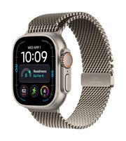 Apple Watch Ultra 4 GPS + Cellular 49mm Natural Titanium Case with Natural Titanium Milanese Loop - M