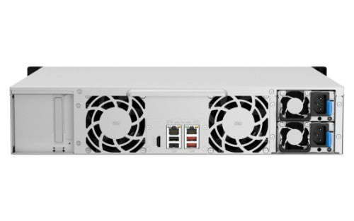 QNAP TS-1264U-RP NAS Rack (2U) Intel® Celeron® 8 GB DDR4 0 TB QNAP QTS Aluminium, Black