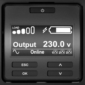 APC Smart-UPS On-Line SRT1000RMXLI-NC - 1kW/VA, 6x C13 output, rackmount, NMC