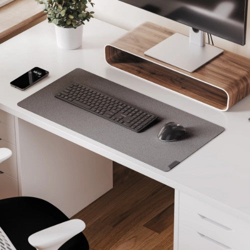 ALOGIC ADLFMDG desk pad Vegan leather, Felt Black