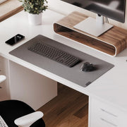 ALOGIC ADLFMDG desk pad Vegan leather, Felt Black