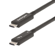StarTech.com 6.6ft (2m) Active Thunderbolt 4 Cable, 40Gbps, 100W Power Delivery, 4K/8K Video, Intel-Certified Thunderbolt Cable - Compatible w/ USB4/Thunderbolt 4/ USB 3.2/ USB Type-C/DisplayPort/Thunderbolt 3