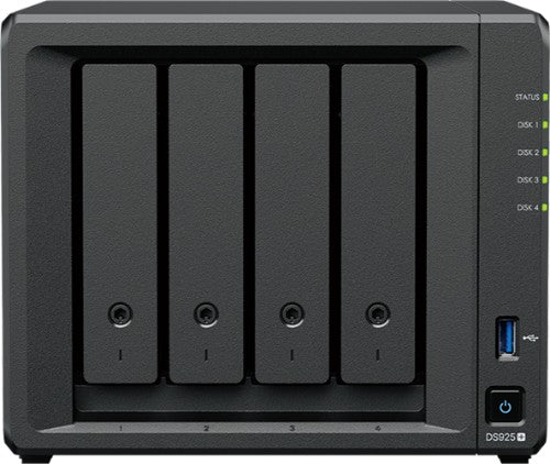 Synology DiskStation DS925+ NAS/storage server Ryzen Embedded V1500B 4 GB DDR4 0 TB Black