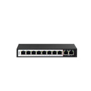 D-Link DES-F1010P-E network switch Unmanaged L2 Fast Ethernet (10/100) Power over Ethernet (PoE) Black