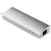 StarTech.com 3-Port USB Hub with Ethernet, USB-A Ports, Gigabit Ethernet/GbE, USB 5Gbps, Rugged Design, Bus-Powered, Portable Laptop USB 3.0 Hub