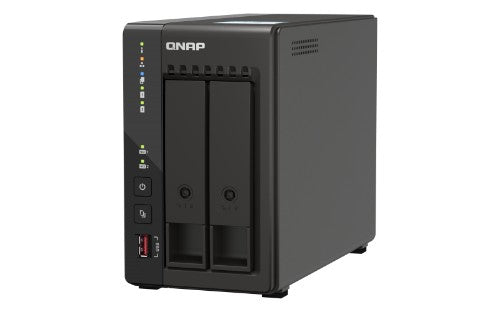 QNAP TS-253E NAS Tower Intel® Celeron® J6412 8 GB 8 TB HDD QNAP Turbo System Black