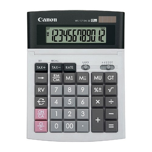 Canon WS1210 Hi II calculator Desktop Display Silver