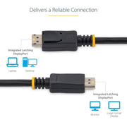StarTech.com 1m (3.3ft) DisplayPort 1.2 Cable - 4K x 2K Ultra HD VESA Certified DisplayPort Cable - DP to DP Cable for Monitor - DP Video/Display Cord - Latching DP Connectors