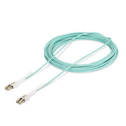 StarTech.com 10m (32.8ft) LC to LC (UPC) OM4 Multimode Fiber Optic Cable w/Push Pull Tabs, 50/125µm, 100G, Bend Insensitive, Low Insertion Loss - LSZH Fiber Jumper Cord