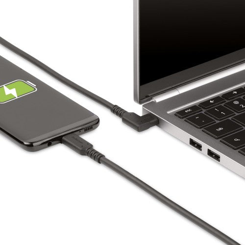 StarTech.com 3ft (1m) USB-C Cable, Right-Angled, USB 10Gbps, 100W (5A) Power Delivery, 8K 60Hz / 4K 144Hz DP Alt Mode, Rugged USB C Cord - Thunderbolt Compatible