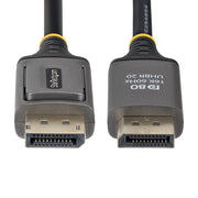 StarTech.com 1.5m DisplayPort 2.1 Cable, VESA Certified DP80 DisplayPort Cable, Uncompressed 10K/8K 60Hz, 16K 60Hz/8K 240Hz w/DSC 1.2a, DP 2.1 Monitor Cord