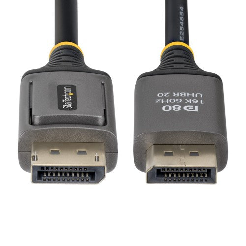 StarTech.com 1m DisplayPort 2.1 Cable, VESA Certified DP80 DisplayPort Cable, Uncompressed 10K/8K 60Hz, 16K 60Hz/8K 240Hz w/DSC 1.2a, DP 2.1 Monitor Cord