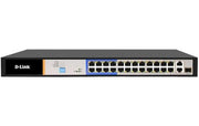D-Link DES-F1026P-E network switch Unmanaged Gigabit Ethernet (10/100/1000) Power over Ethernet (PoE) 1U Black