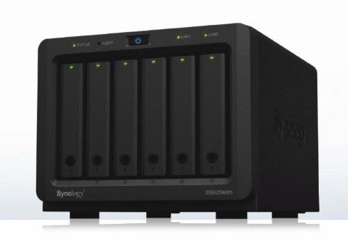 Synology DiskStation DS620SLIM NAS/storage server Desktop Intel® Celeron® J3355 2 GB DDR3L 0 TB DiskStation Manager Black