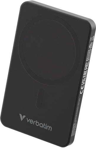 Verbatim Charge 'n' Go Essentials Magnetic Wireless Power Bank 10000 mAh Black