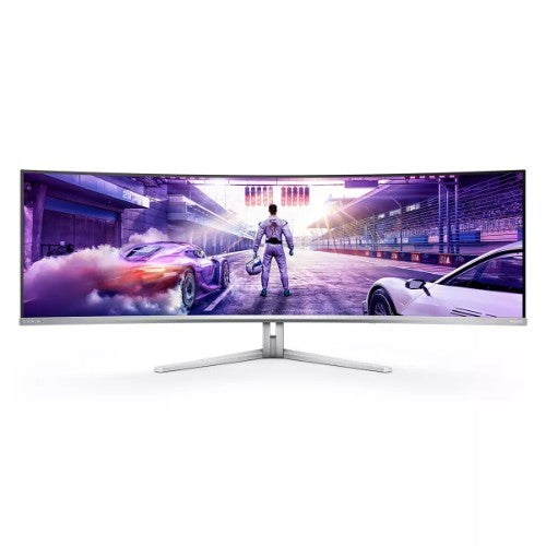 Philips Evnia 8000 49M2C8900/75 computer monitor 124.2 cm (48.9") 5120 x 1440 pixels Dual QHD QD-OLED White