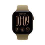 Apple Watch Series 12 GPS + Cellular 42mm Dark Bronze Aluminium Case with Olive Sport Band - S/M