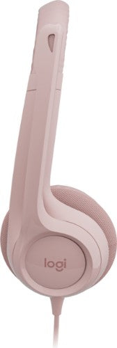 Logitech 981-001282 headphones/headset Wired Head-band Office/Call center USB Type-A Rose