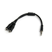 StarTech.com Headset adapter for headsets with separate headphone / microphone plugs - 3.5mm 4 position to 3 position and 2 position 3.5mm M/F