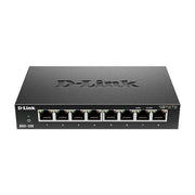 D-Link DGS-108 network switch Unmanaged L2 Gigabit Ethernet (10/100/1000) Desktop Black