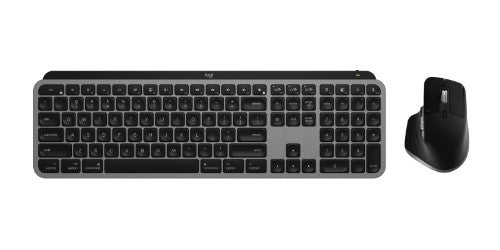Logitech MX Keys S Combo for Mac keyboard Mouse included Home/Office RF Wireless + Bluetooth QWERTY US English Grey