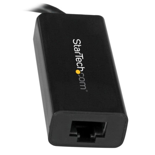 StarTech.com USB-C to Gigabit Ethernet Adapter, Black, Thunderbolt 3 / 4 Compatible, Windows & Mac, RJ45 LAN Network Converter