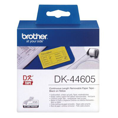 Brother DK-44605 printer label Yellow