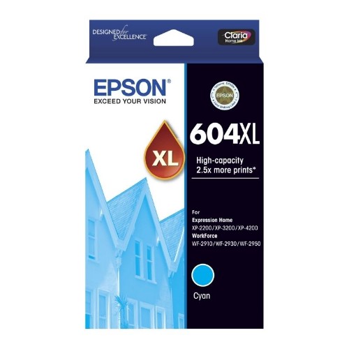 Epson 604XL ink cartridge 1 pc(s) Original High (XL) Yield Cyan