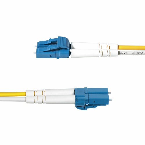StarTech.com 3m (9.8ft) LC to LC (UPC) OS2 Single Mode Duplex Fiber Optic Cable, 9/125µm, 100G, Bend Insensitive, Low Insertion Loss - LSZH Fiber Jumper Cord