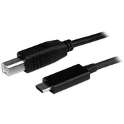 StarTech.com 3ft (1m) USB-B to USB-C Cable, Data Cord, USB 2.0, USB-C Data Transfer Cable