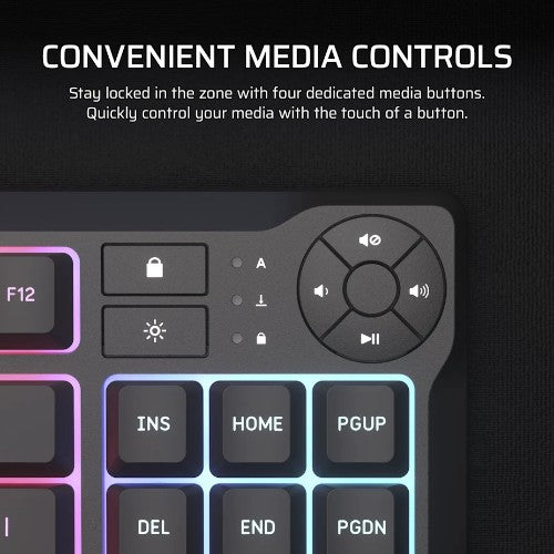 Corsair K55 CORE TKL keyboard Gaming USB QWERTY English Black