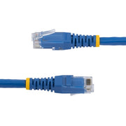 StarTech.com 2ft CAT6 Ethernet Cable - Blue CAT 6 Gigabit Ethernet Wire -250MHz 100W PoE RJ45 UTP Molded Network/Patch Cord w/Strain Relief/ Individually Tested