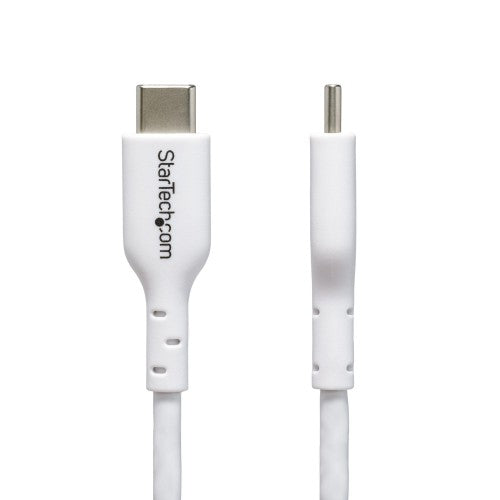 StarTech.com 3ft (1m) USB-C Charging Cable, Charge & Sync, 60W (3A) PD, USB 2.0 Laptop Charger Cable - White USB C Charging Cord