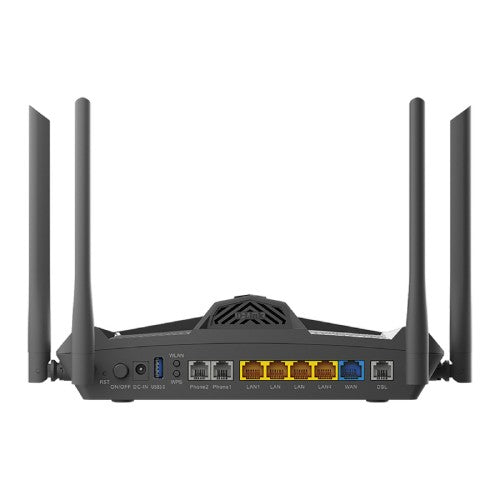D-Link DSL-X1852E wireless router Gigabit Ethernet Dual-band (2.4 GHz / 5 GHz) Black