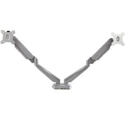 StarTech.com Desk Mount Dual Monitor Arm with USB & Audio, Desk Clamp VESA Mount for up to 32" (17.6lb/8kg) Displays, Ergonomic Full Motion Dual Monitor Arm - Silver