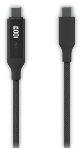 Ubiquiti UACC-Cable-USB-100W-0.3M-BK USB cable USB C Black, Grey