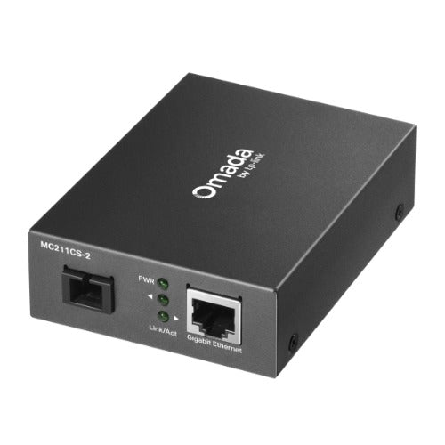 TP-Link Omada MC211CS-2 network media converter 1000 Mbit/s 1310 nm Single-mode Black
