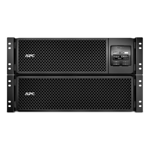 APC Smart-UPS On-Line SRT10KRMXLI - 10kW/VA, 6x C13 + 4x C19 + hardwire 1 phase output, rack mountable, Embedded NMC