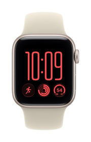 Apple Watch SE (3nd generation) SE 3 GPS 40mm Starlight Aluminium Case with Sand Sport Band - S/M