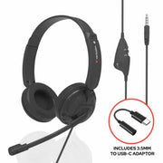 Verbatim PureSound Headset with Microphone Wired Head-band Calls/Music Black