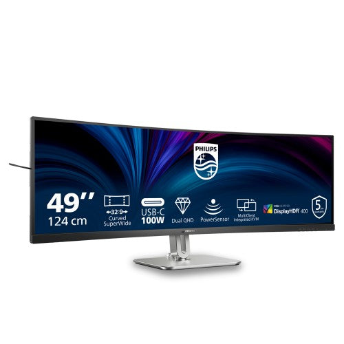 Philips 5000 series 49B2U5900CH/75 computer monitor 124 cm (48.8") 5120 x 1440 pixels Dual QHD LCD Black