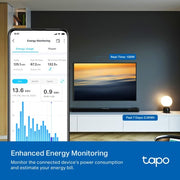 TP-Link Tapo Mini Smart Wi-Fi Socket, Energy Monitoring