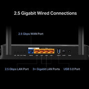 TP-Link Archer BE3600 wireless router 2.5 Gigabit Ethernet Dual-band (2.4 GHz / 5 GHz) Black