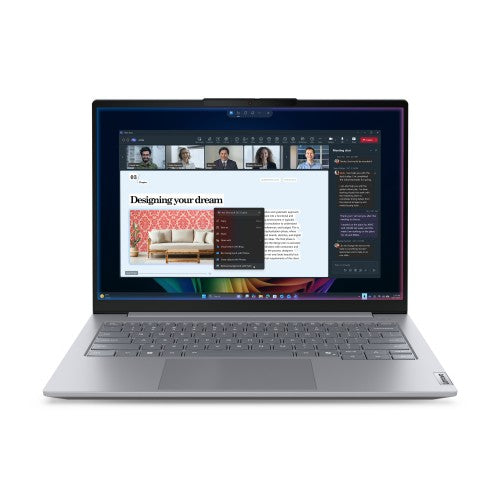 Lenovo ThinkBook 14 G9 IPL Copilot+ PC Intel Core Ultra 7 355 Laptop 35.6 cm (14") WUXGA 32 GB DDR5-SDRAM 512 GB SSD Wi-Fi 7 (802.11be) Windows 11 Pro English Grey