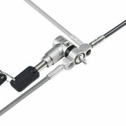 StarTech.com 3-in-1 Universal Laptop Lock 6.6ft (2m), Master Keyed Locking Cable, Compatible w/Noble Wedge®/Nano/K-Slot, Anti-Theft Cut-Resistant Cable, TAA