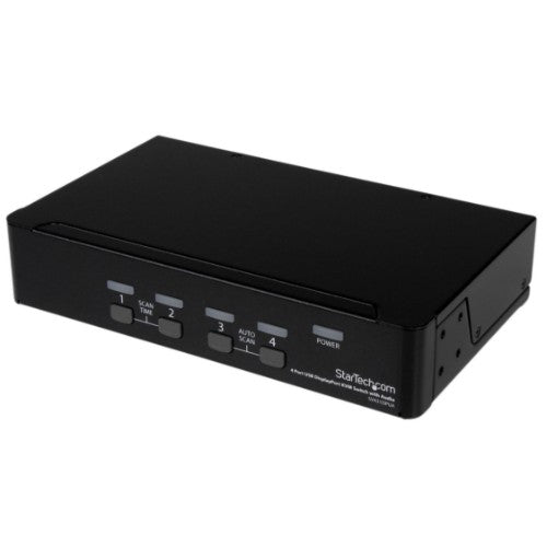 StarTech.com 4 Port USB DisplayPort KVM Switch with Audio - TAA