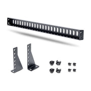 StarTech.com 1U Rack Mountable Cable Lacing Bar w/Adjustable Depth, Cable Support Guide For Organized 19" Racks/Cabinets, Horizontal Cable Guide For Patch Panels/Switches/PDUs