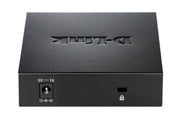 D-Link DGS-105 network switch Unmanaged L2 Gigabit Ethernet (10/100/1000) Desktop Black